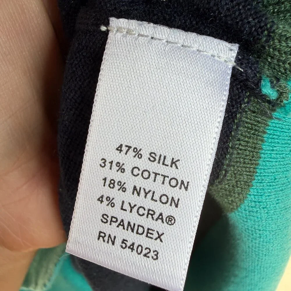 Banana Republic X Issa London Colorblock Sweater with Pearlized Button detail - Picture 6 of 9